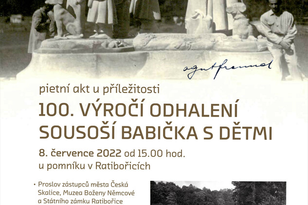 100. výročí odhalení sousoší Babička s dětmi v Ratibořicích