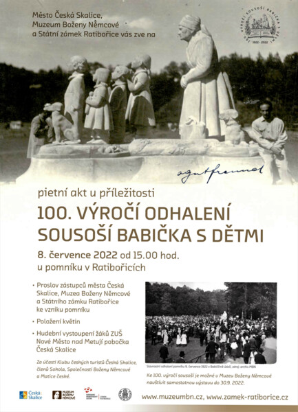 100. výročí odhalení sousoší Babička s dětmi v Ratibořicích