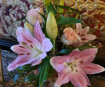 Květinová výzdoba na Hrádku u Nechanic